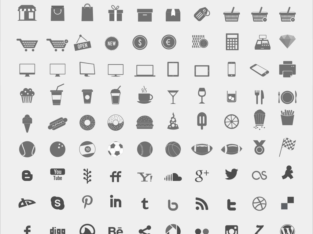 ui界面简约小图标矢量图标图片