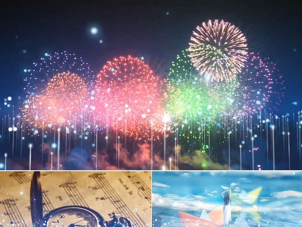 歌曲《明天会更好》舞台背景视频
