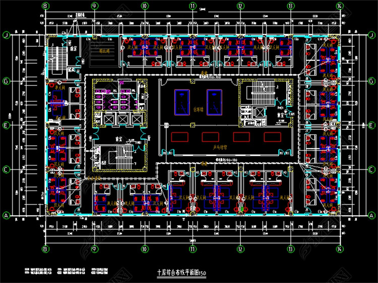 某大厦综合布线CAD图纸图片下载dwg素材-建