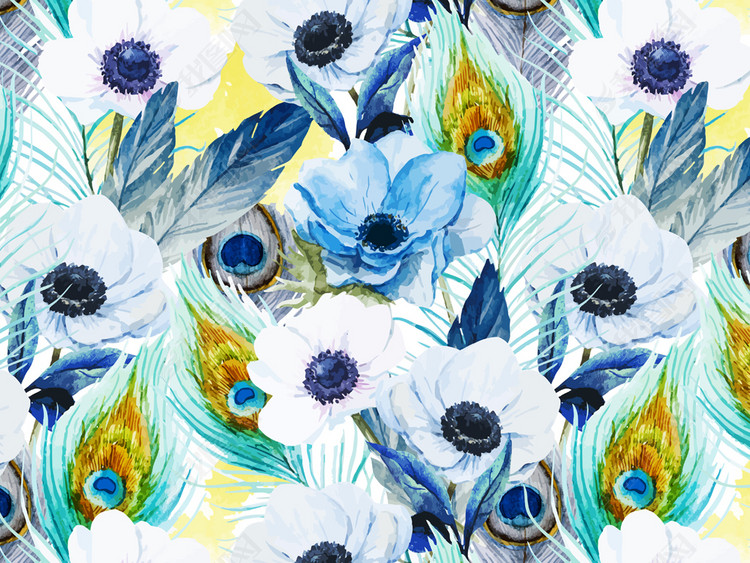 2017夏季女装印花热带花卉印花图案异域风情