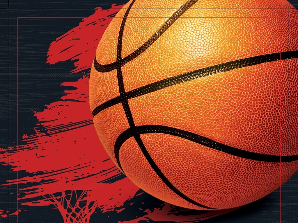 炫酷墨迹时尚校园篮球赛创意PSD宣传海报