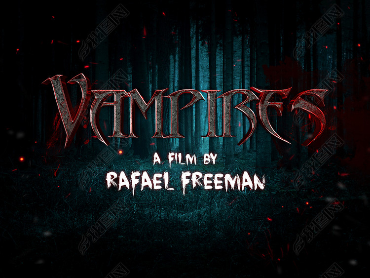 美容院活动宣传单金属字分层可编辑