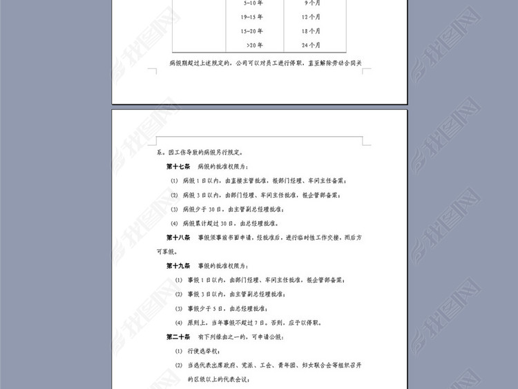 某特殊钢公司考勤及劳动纪律管理制度7页