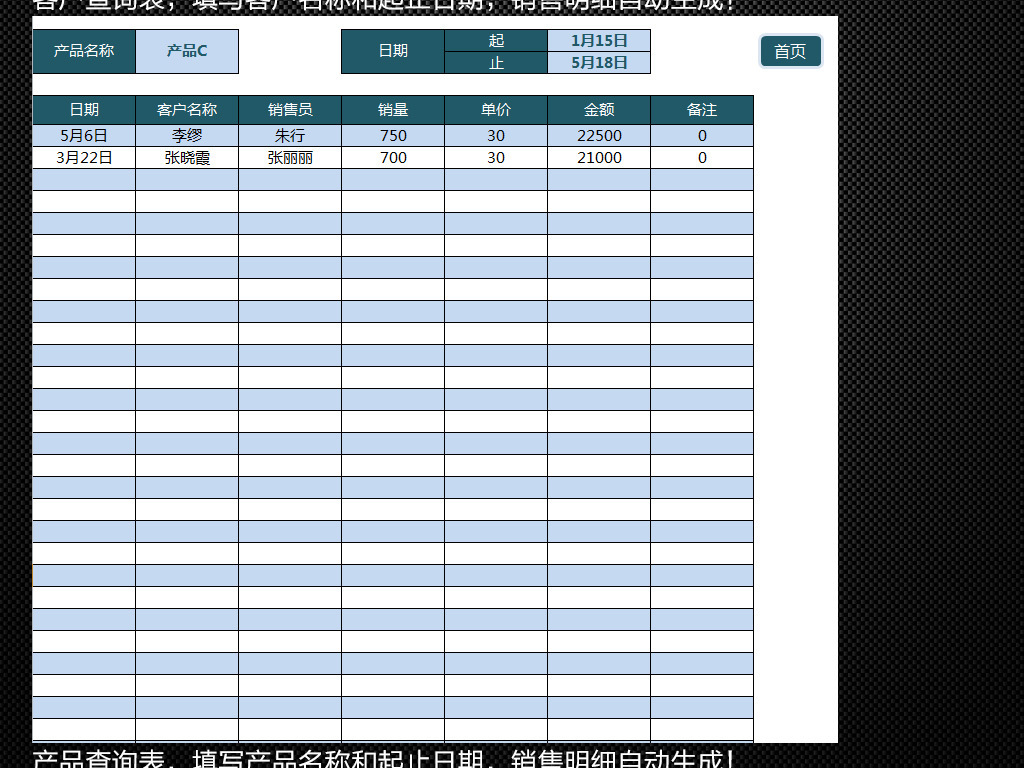 销售报表模板_产品销售收入报表