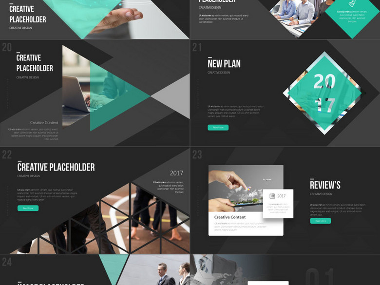 大气电子商务公司简介工作计划汇报模版(图片