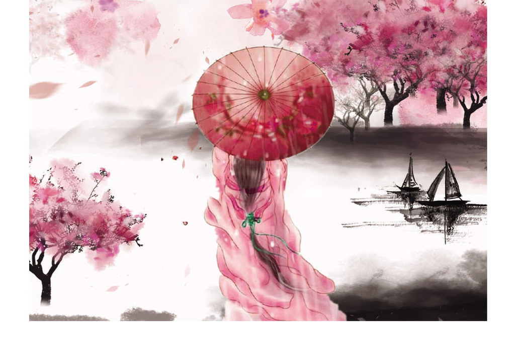 层PSD矢量图三生三世十里桃花海报