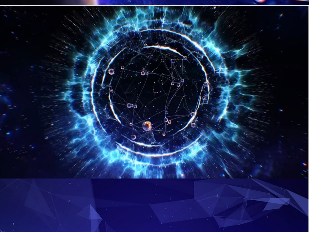 炫酷科技星空穿梭震撼开场ae模板图片