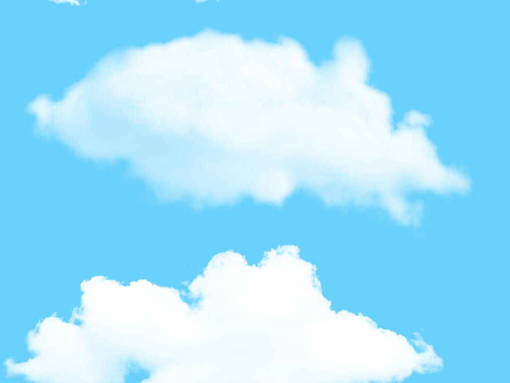 白云效果云朵Photoshop笔刷abr