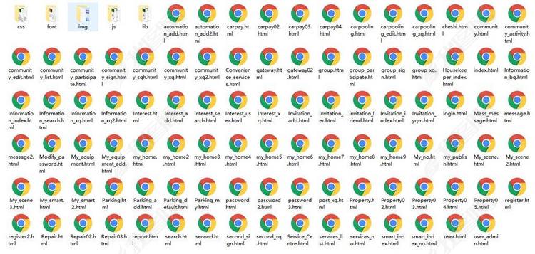 社区服务html静态页面图片下载html素材-政府网页模板