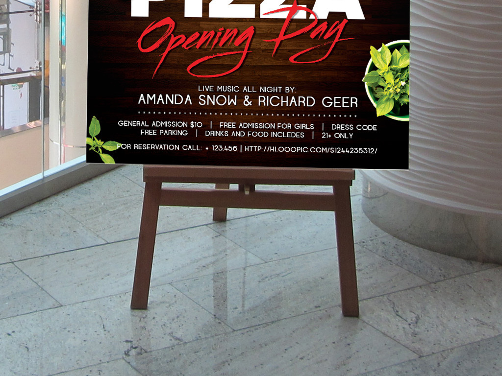 披萨店开业促销新品上市活动宣传海报