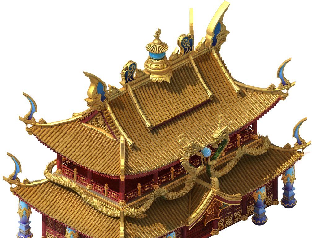 中国古代皇宫金銮殿主建筑模型图片