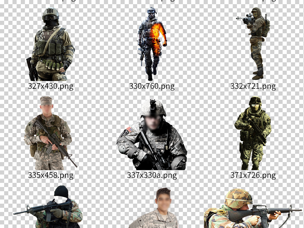 外国特种部队士兵作战设计素材