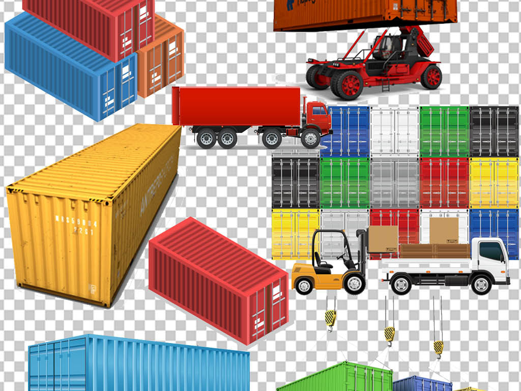 物流货运快递物流运输公司集装箱运输PNG