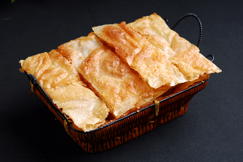 高清饼类美食摄影印度飞饼3图库