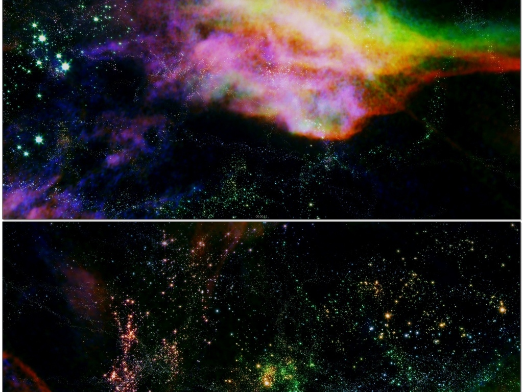 炫酷宇宙星空粒子图片