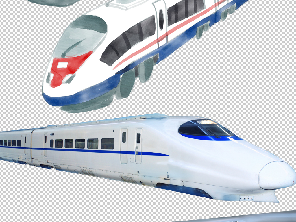 21款动车火车高铁透明素材png