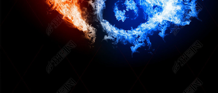 阴阳五行八卦图风水太极无极八卦水火两重天