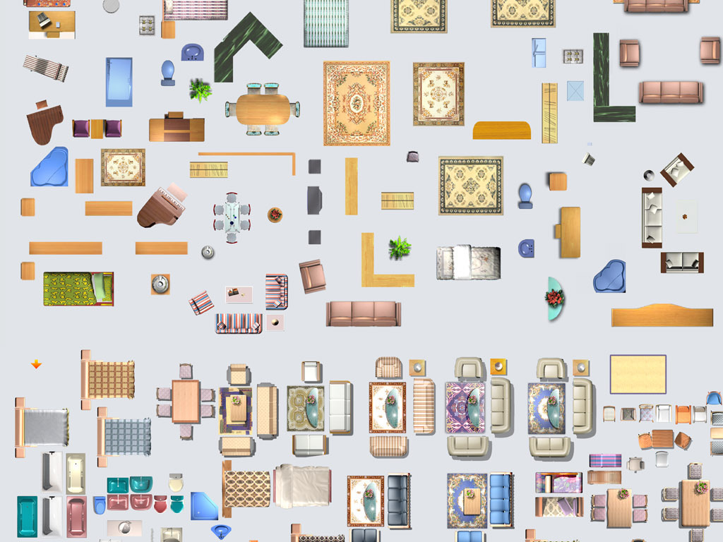 家具PSD分层彩平图集