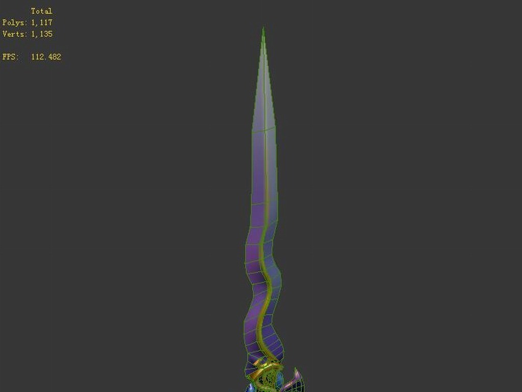 游戏人物武器-紫薇软剑