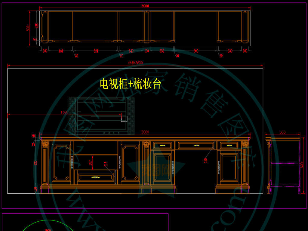 整木定制实木鞋柜电视柜cad图库下载-编号16583184-cad图纸-我图网