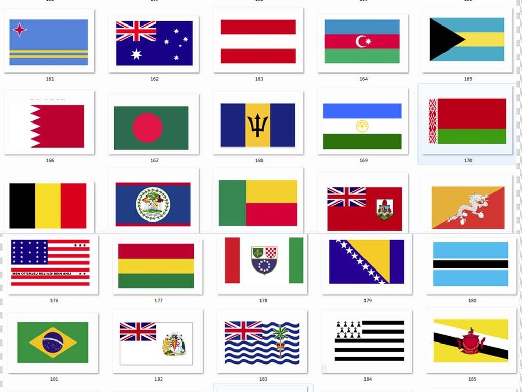 世界各国国旗区旗png素材