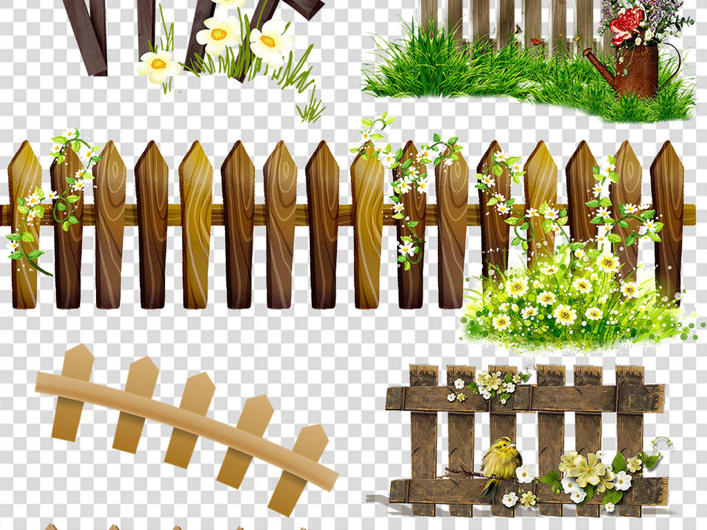 多款栅栏PNG设计素材