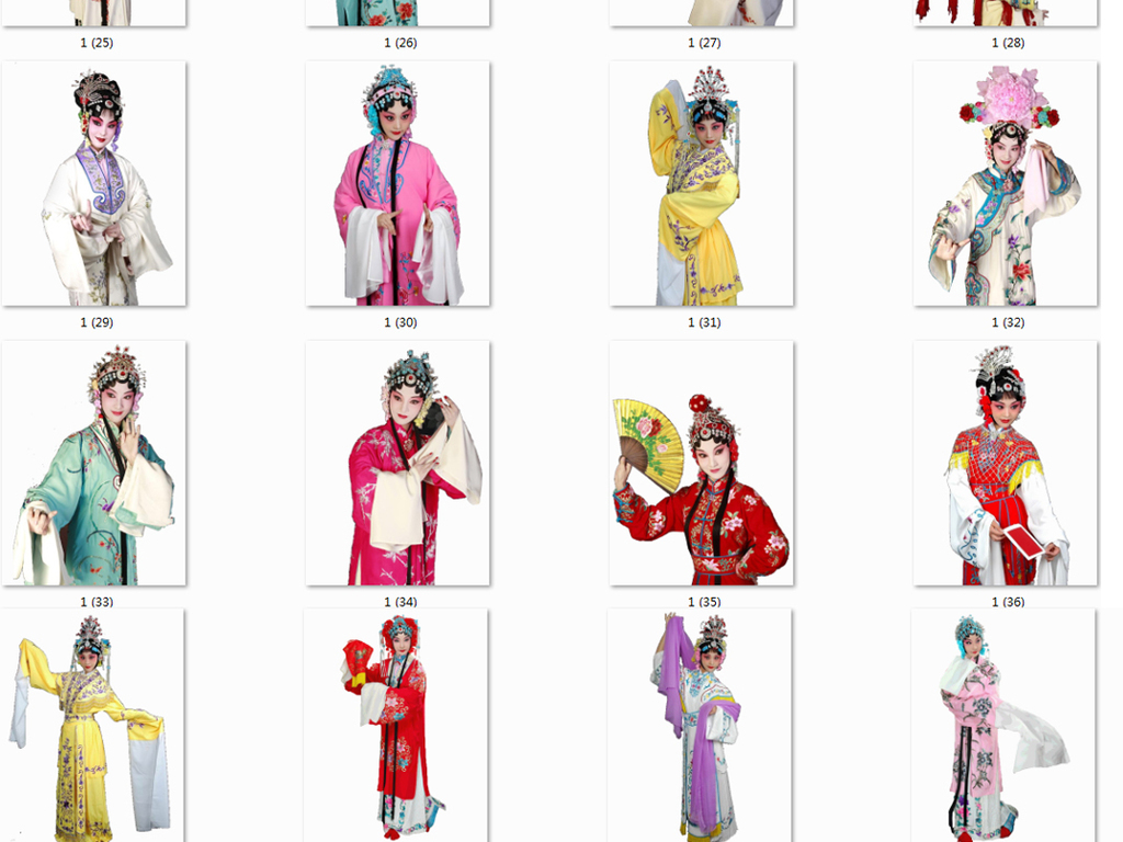 京剧戏曲人物png免扣素材