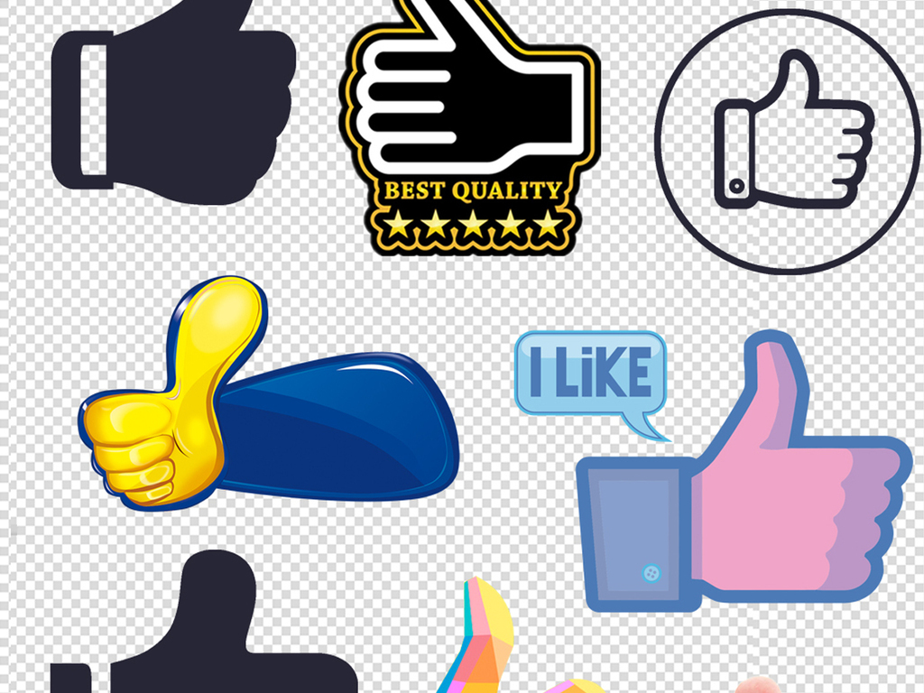 40多款点赞手点赞活动素材