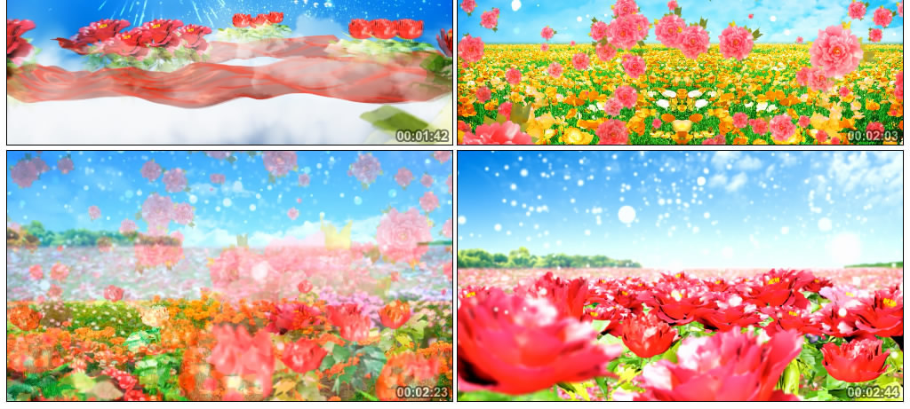 歌曲成品谁是最美的人喜庆鲜花盛开