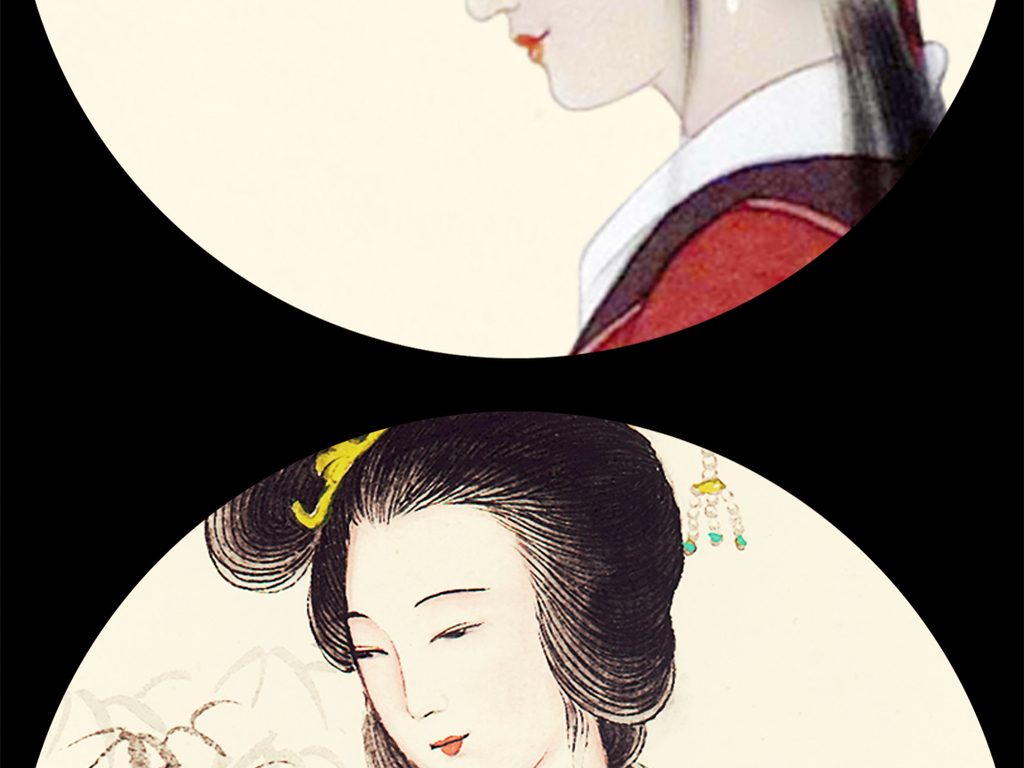 中医养生之道美容汗蒸馆背景装饰墙