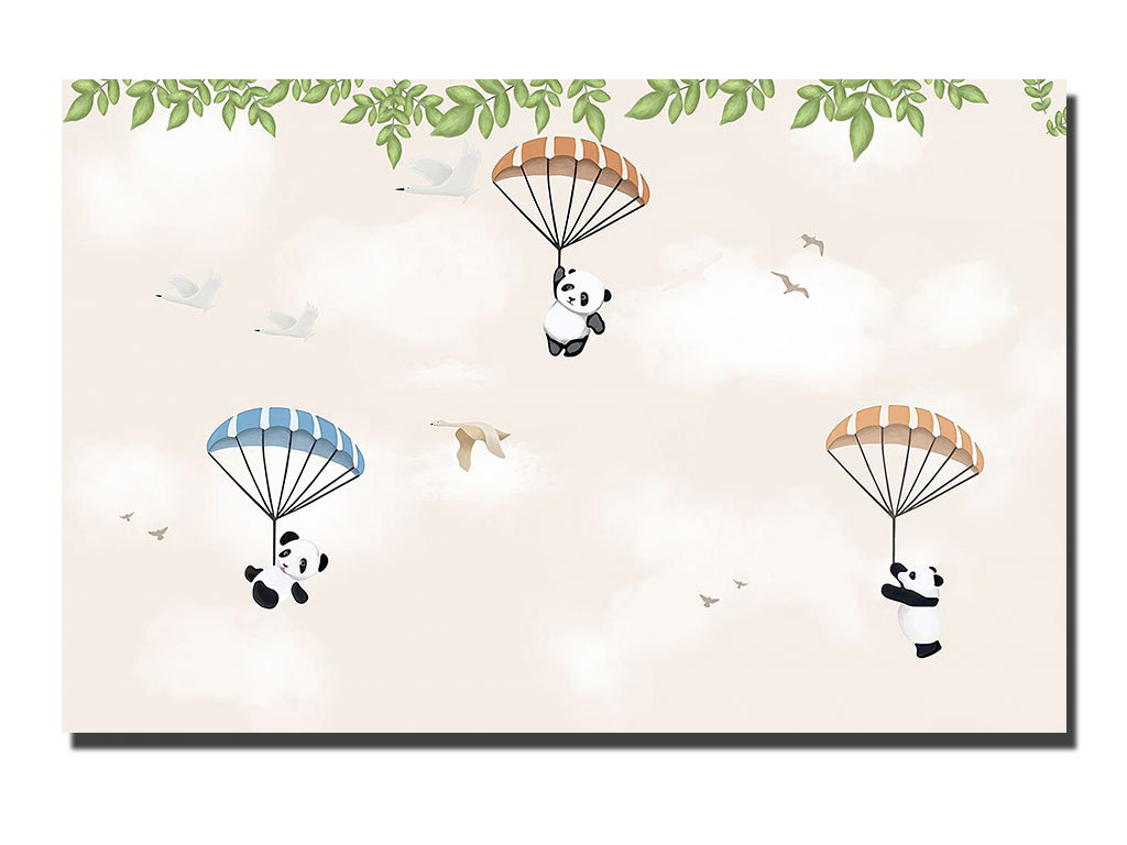背景墙|装饰画 电视背景墙 手绘电视背景墙 > 简约手绘卡通儿童蒲公英