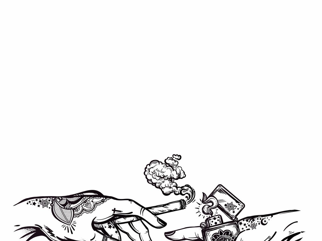 手绘人物图案街头文化潮牌欧货t恤图案