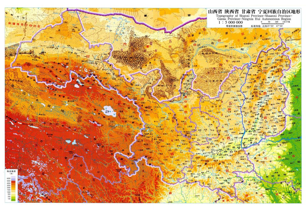 中国西北地区地形图(图片编号:16657804)_其他地图_我图片