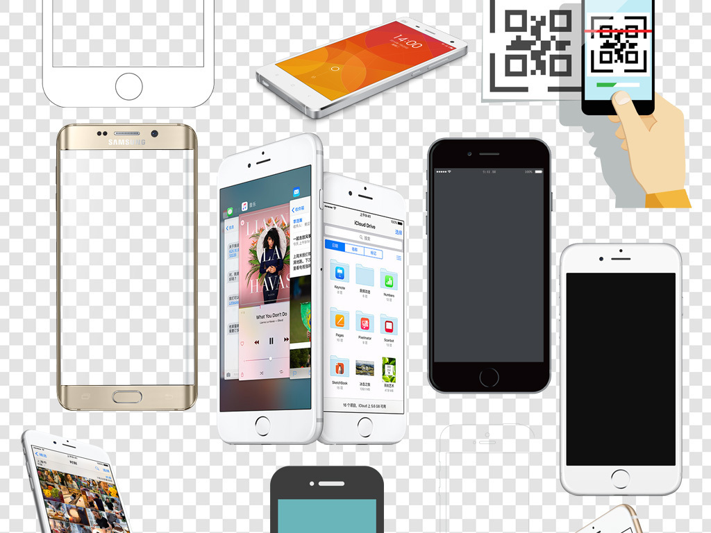 手机模型手机框png免扣素材