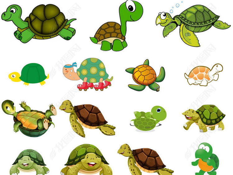 小乌龟卡通图片设计素材2