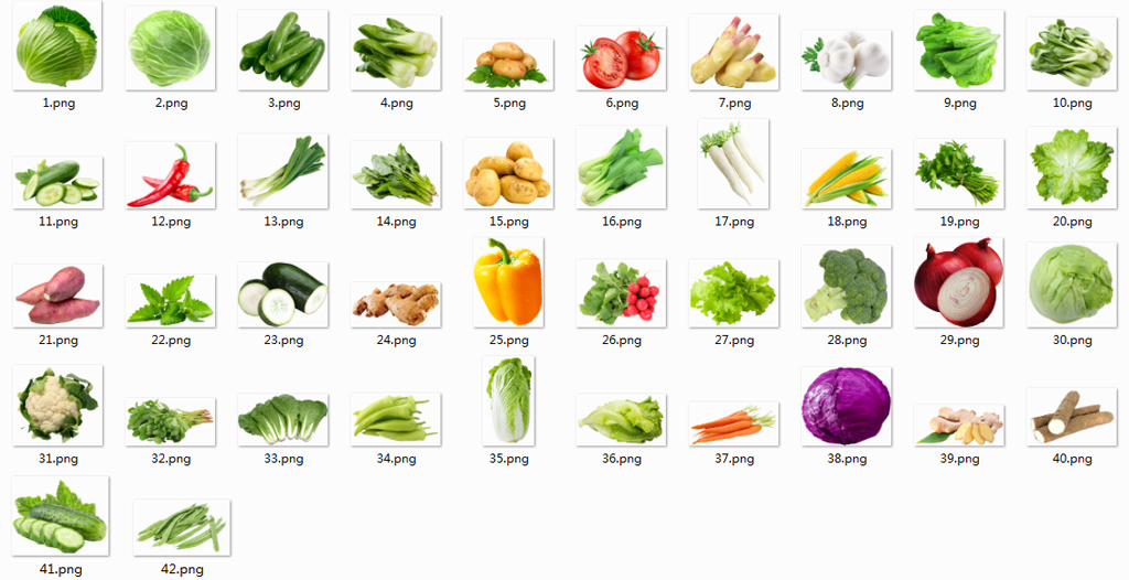 多种蔬菜素材蔬菜集合素材大全蔬菜免扣素材