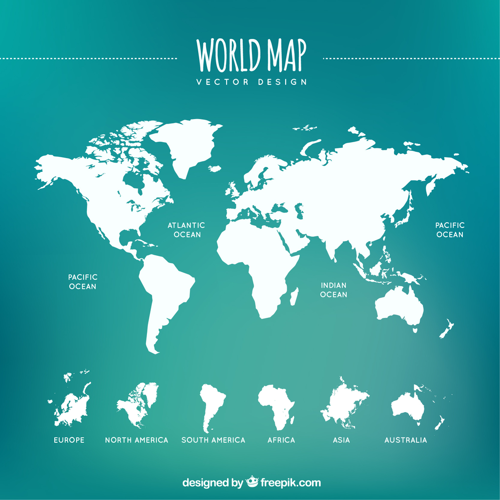 2017年高清矢量世界地图印刷精度图片