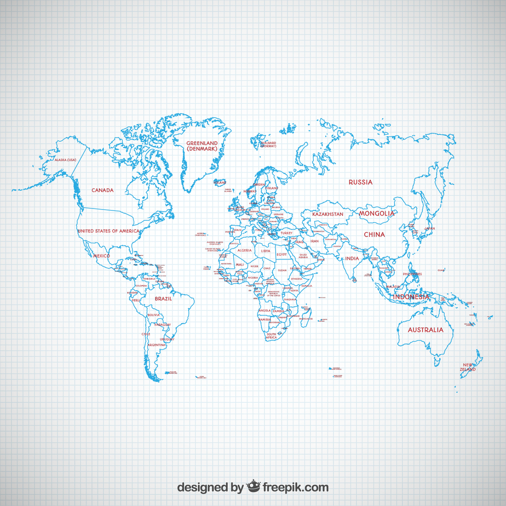 2017年高清矢量世界地图印刷精度