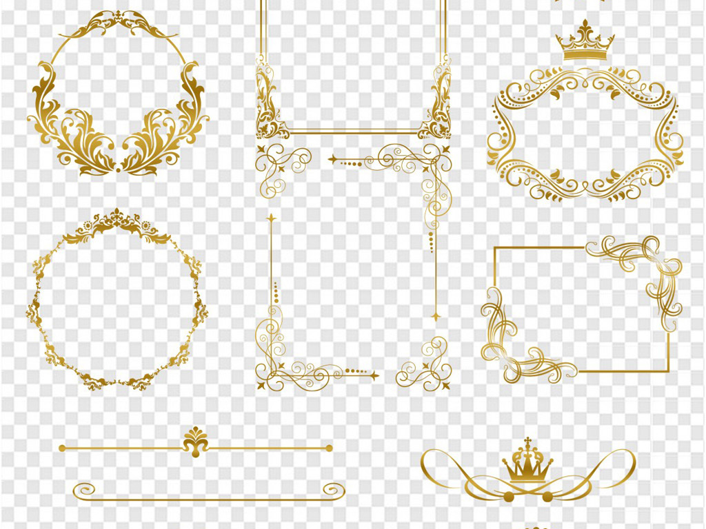 欧式花纹花边分隔符底纹欧式psd