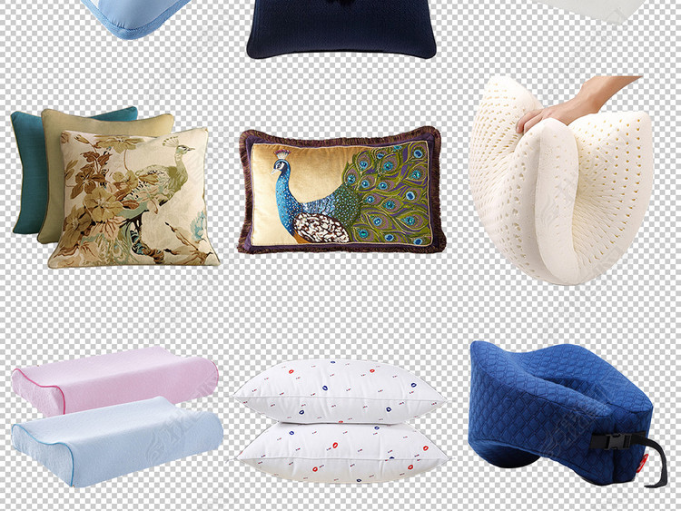 U型枕靠枕记忆枕乳胶枕床上枕芯枕头图片