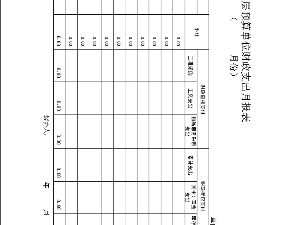 月报表模板_收入支出月报表