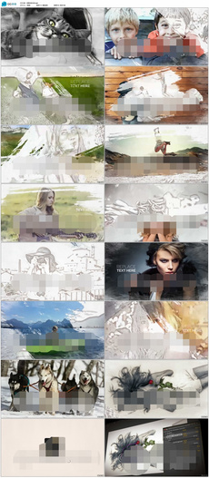 2017漫威漫画分镜头片头视频AE模板图片设计