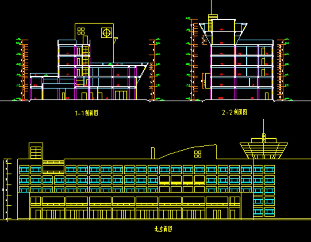 某汽车客运站CAD建筑施工图平面设计图下载 图片1.30MB CAD图纸