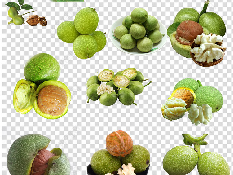 青皮核桃PNG设计素材