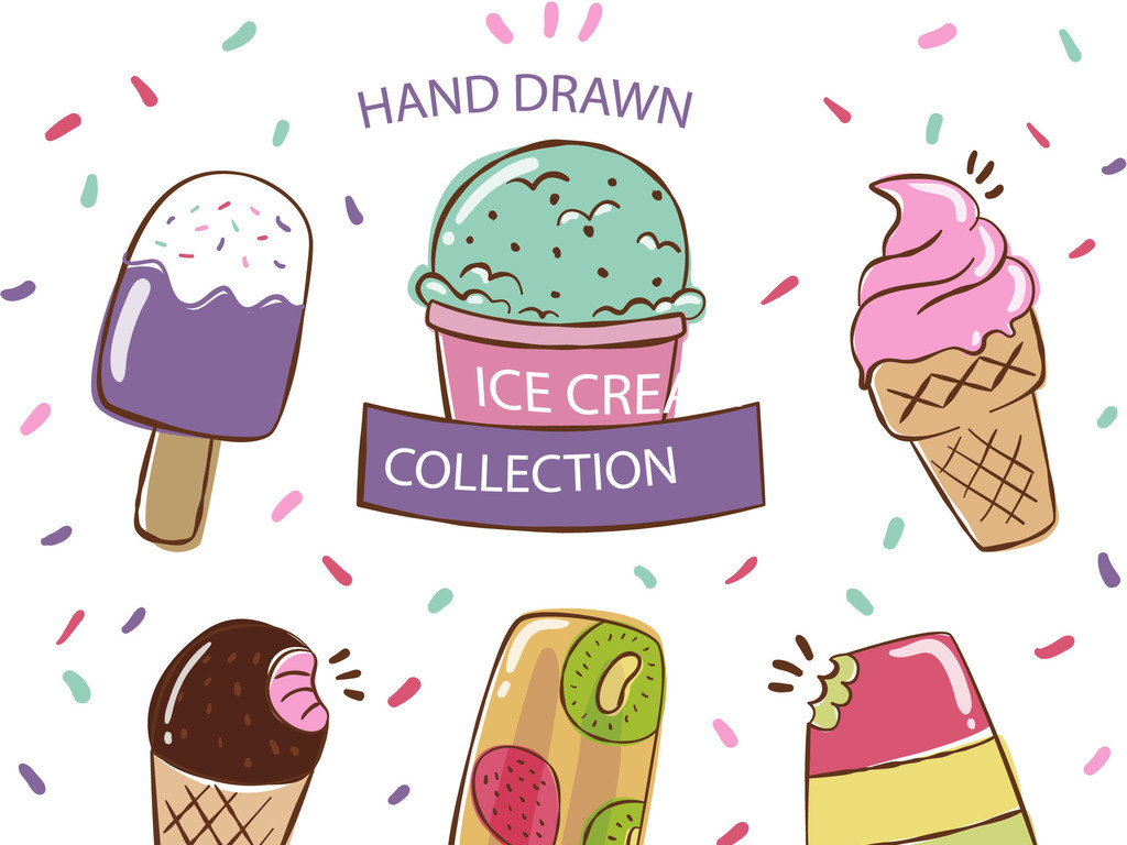 卡通冰淇淋设计图