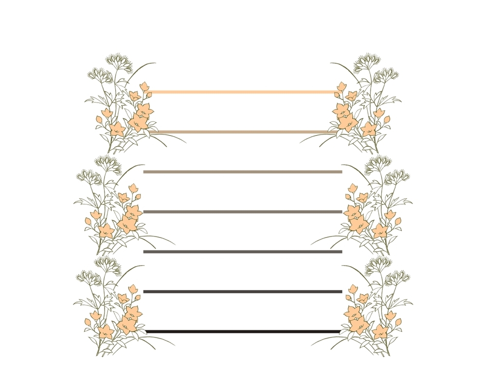 背景素材植物花卉书信文件矢量图