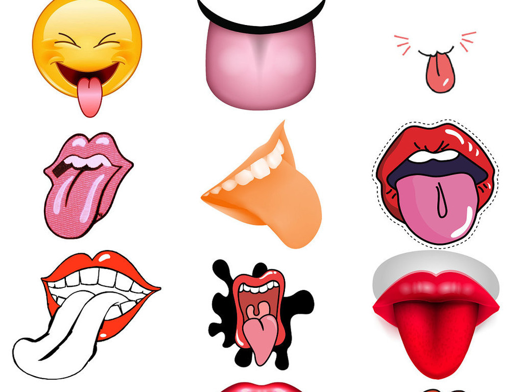 人体器官舌头造型免抠设计图1