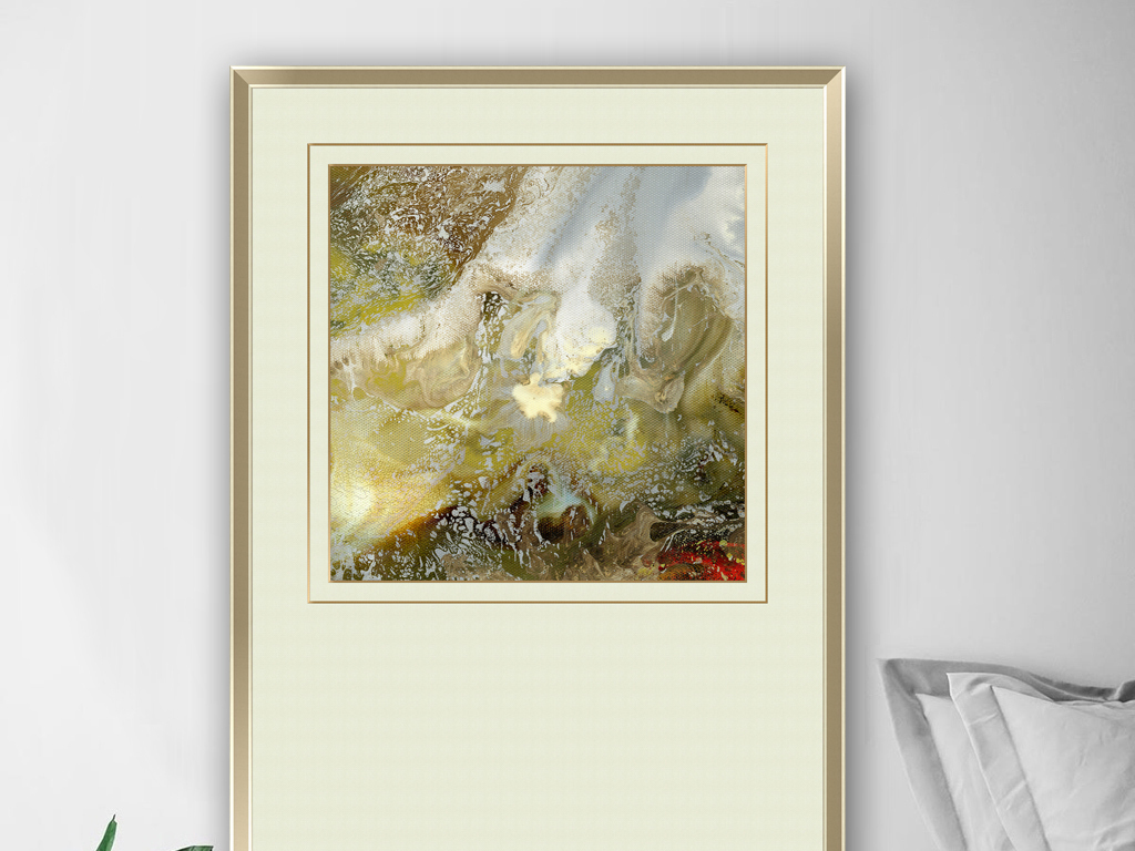 赵无极抽象油画现代简约风格装饰画玄关壁画