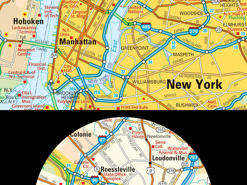纽约州高清地图