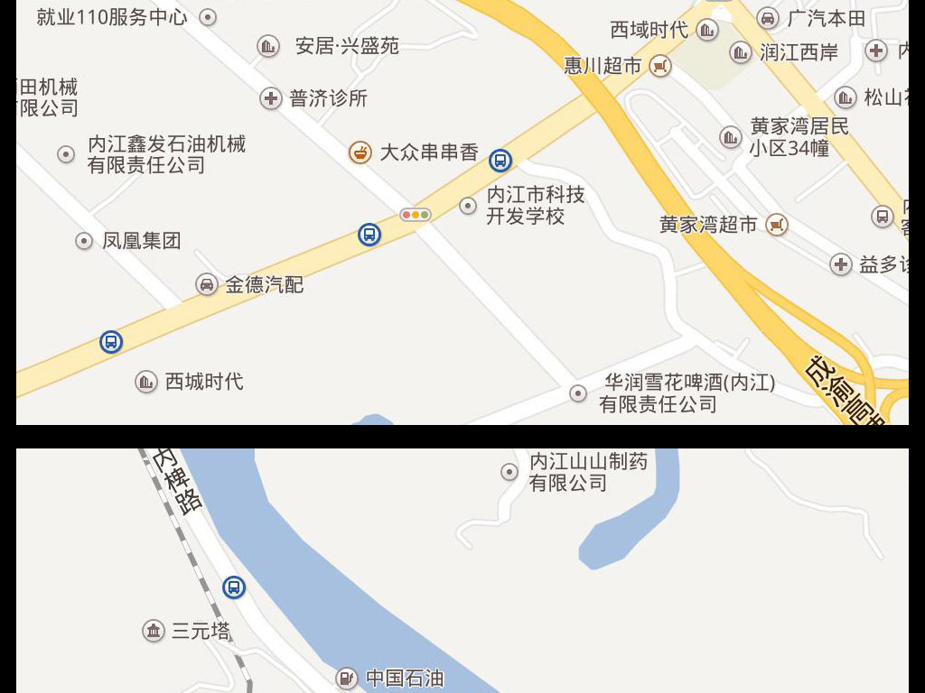 内江高清地图